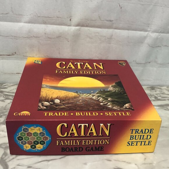 Klaus Teuber’s Catan Family Edition Complete Board Game Trade Build Settle - Picture 2 of 8